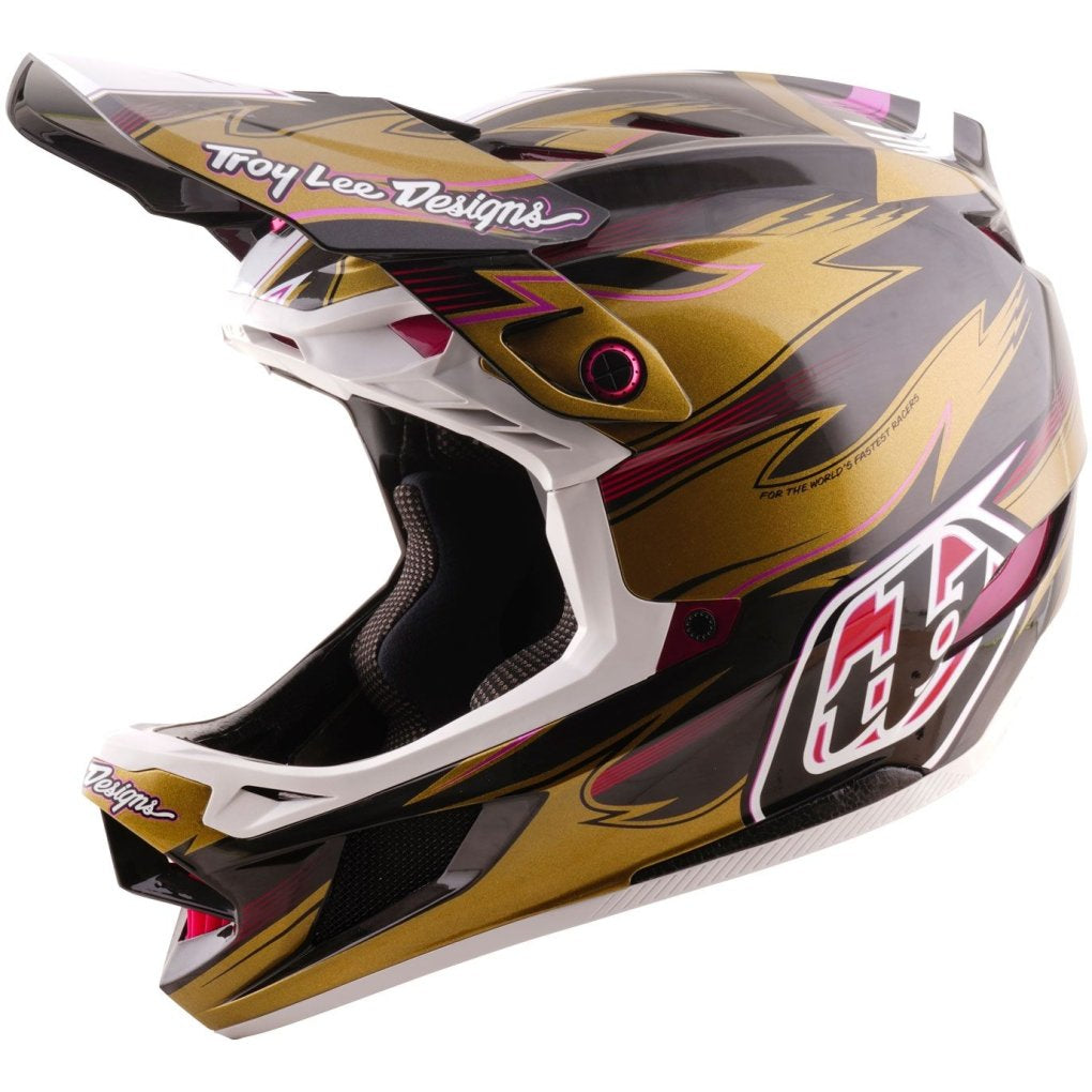 TLD MTB Helm D4 Carbon Mips - Le Cyclops Collection - Gold M