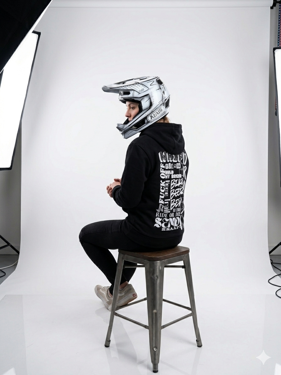 Sudadera con capucha estándar – Oversize Negro