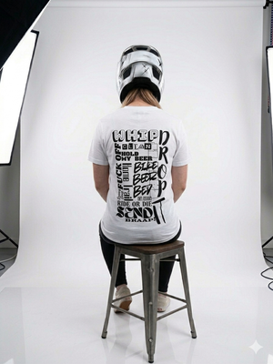 Camiseta de gran tamaño de algodón grueso - Blanca