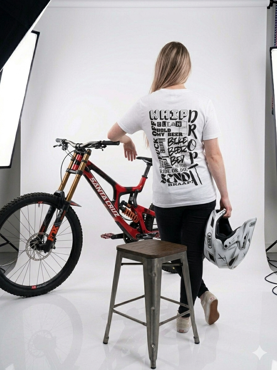 Camiseta de gran tamaño de algodón grueso - Blanca