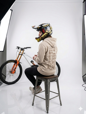 Premium Hoodie – Oversize Sand