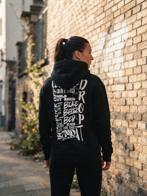 Premium Hoodie – Oversize Schwarz