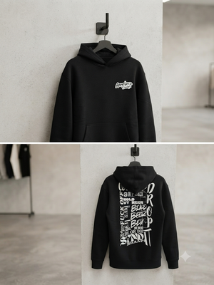 Premium Hoodie – Oversize Schwarz