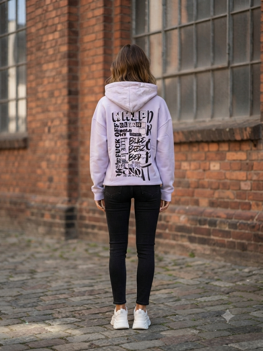 Premium Hoodie – Oversize Lavendel