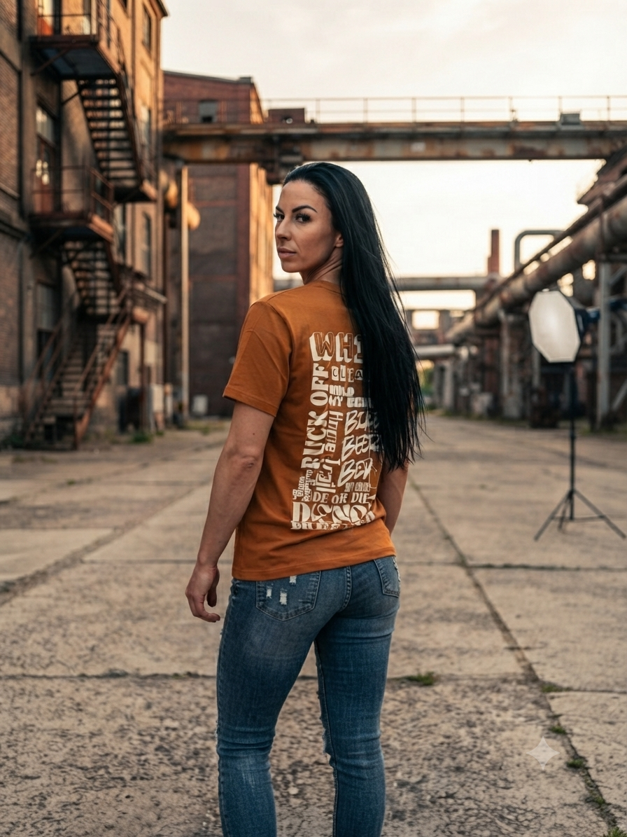 Camiseta Oversize Gruesa Color Toffee