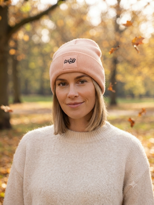 Annelina Design Ribbed Beanie – Beige
