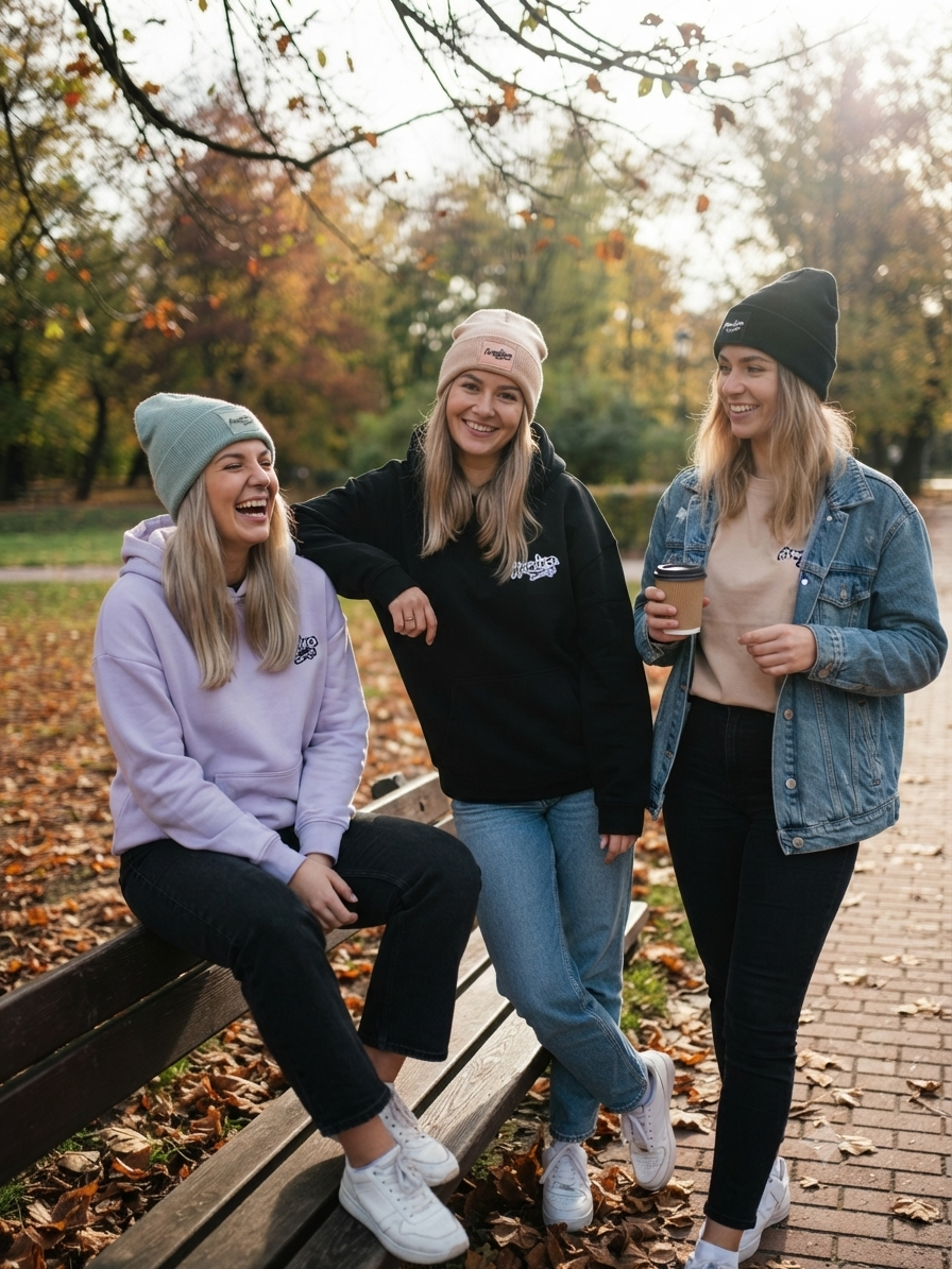 Sudadera con capucha premium – Negra oversize