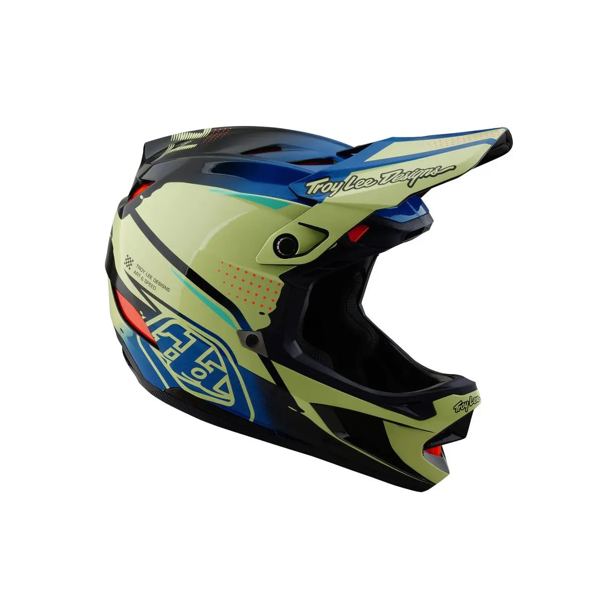 TLD MTB Helm D4 Composite Mips - Drip Glo Yellow