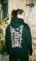 Sudadera con capucha estándar – Oversize Negro