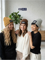 Annelina Design Ribbed Beanie – Grey