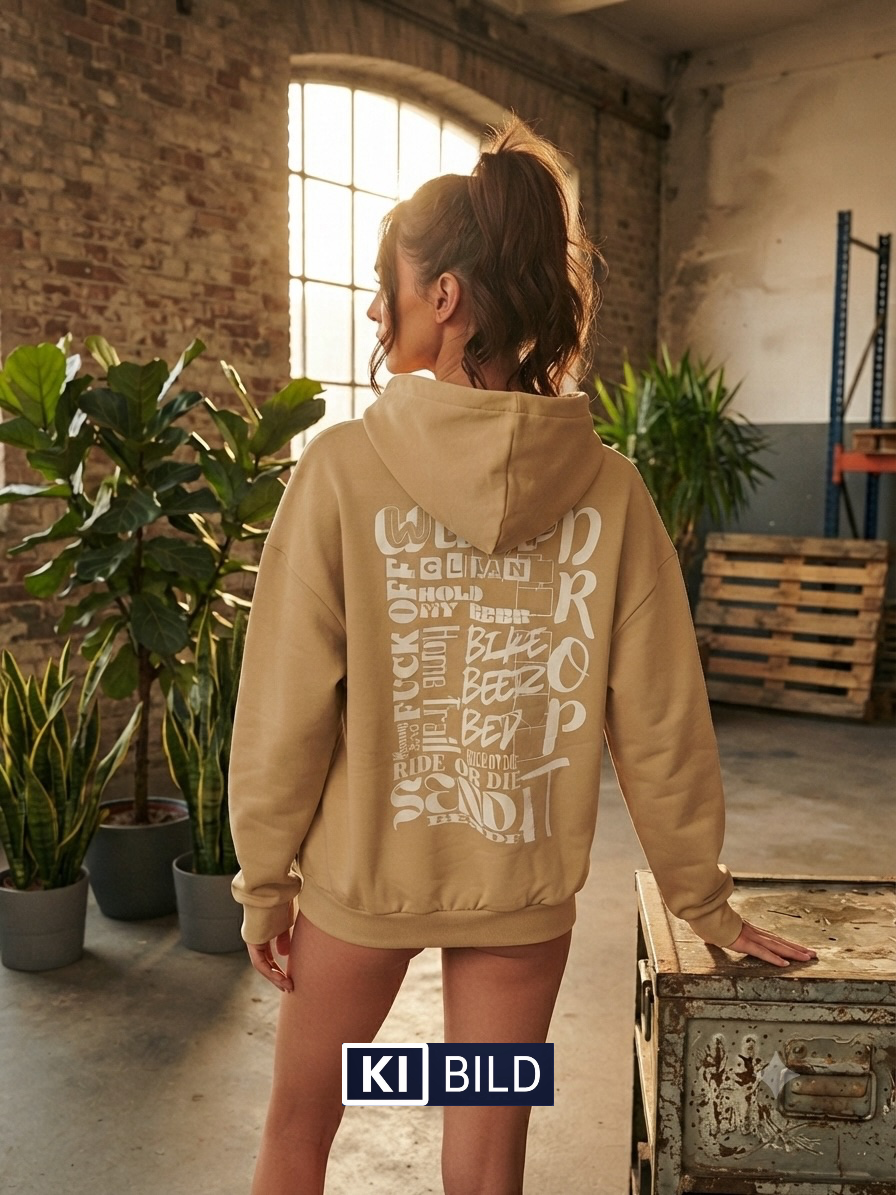 Premium Hoodie – Oversized Sand
