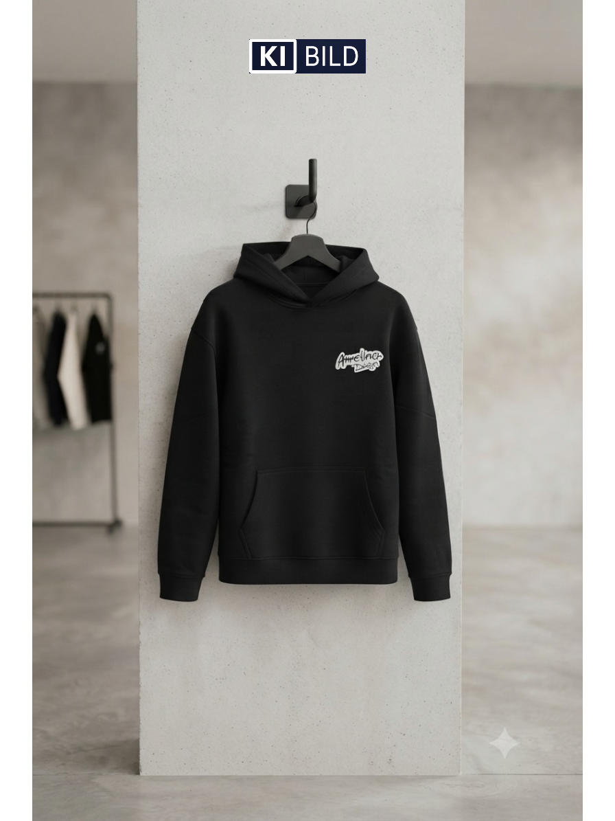 Premium Hoodie – Oversize Black
